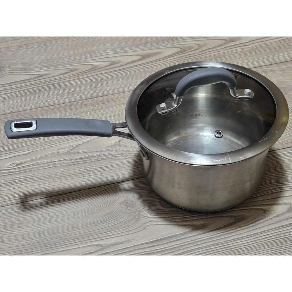 Skinnygirl Stainless‎ Steel Pot 2.7 Quart /w Lid Induction Ready Rare Pan Skinny